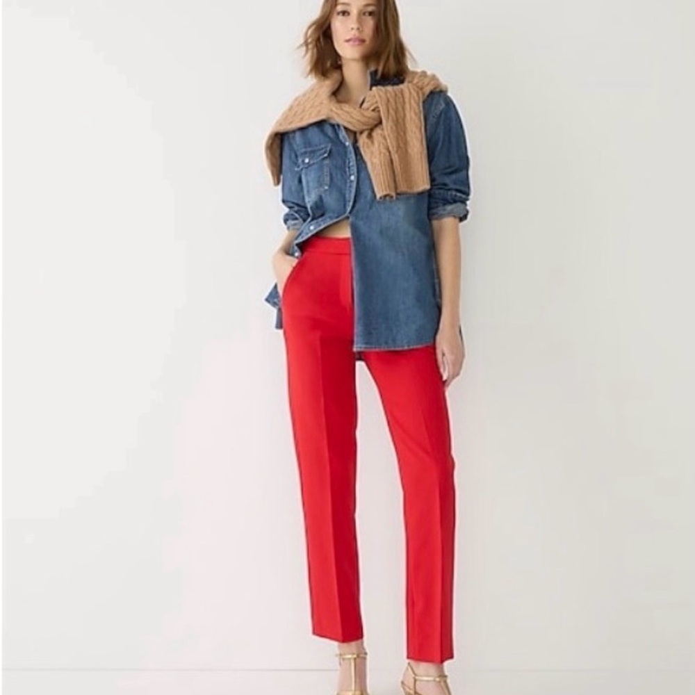 J Crew Red Kate Pants
